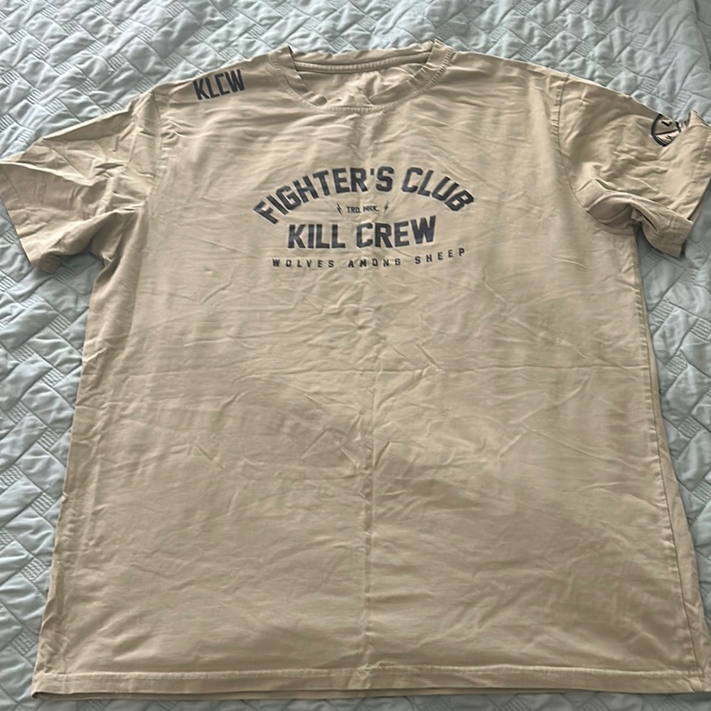 Kill Crew Tan Short Sleeve Tee Casual Cotton